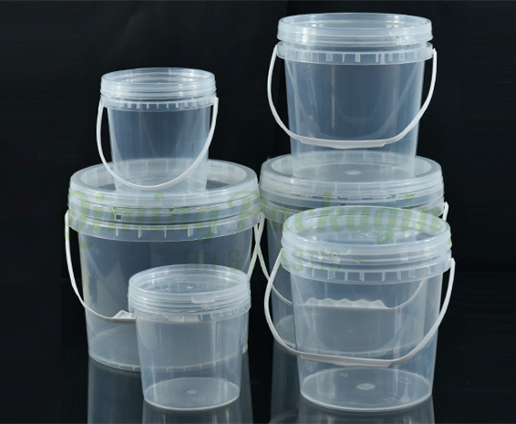 plastic clear bucket