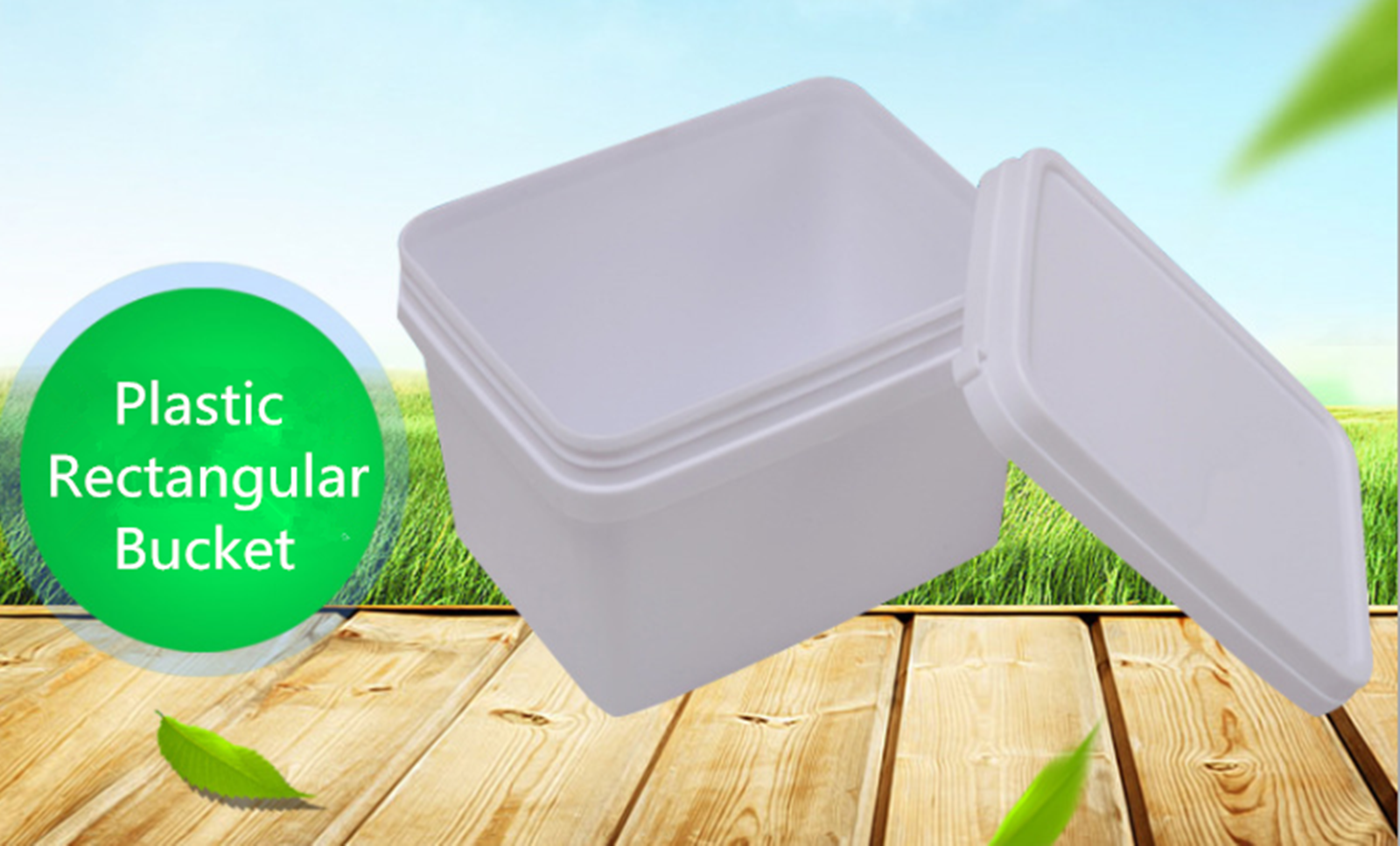 plastic ractangular buckets
