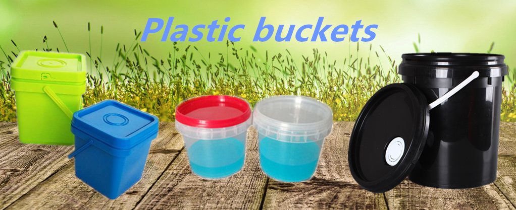 used plastic buckets with lids