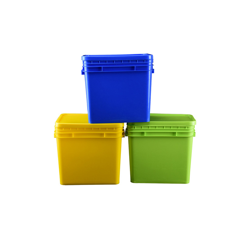 rectangle plastic buckets pails with lids