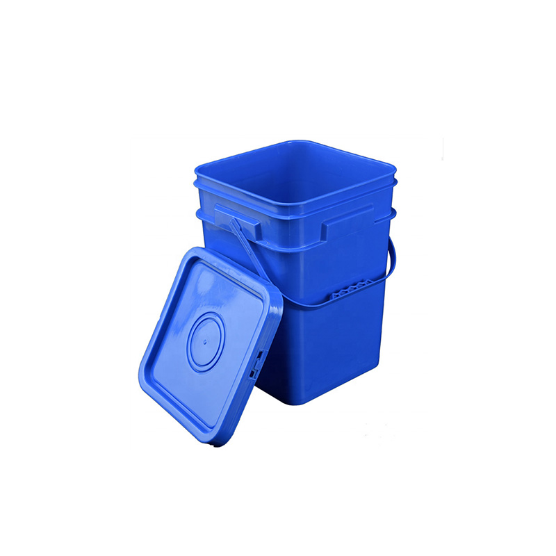 plastic square buckets pails with handle