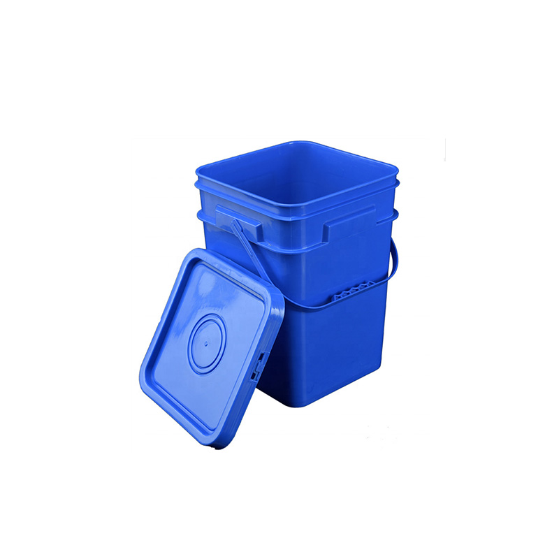 plastic square buckets pails with handle