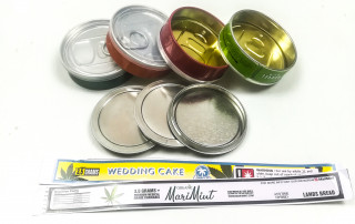 pressitin tuna tin cans with labels for herbs