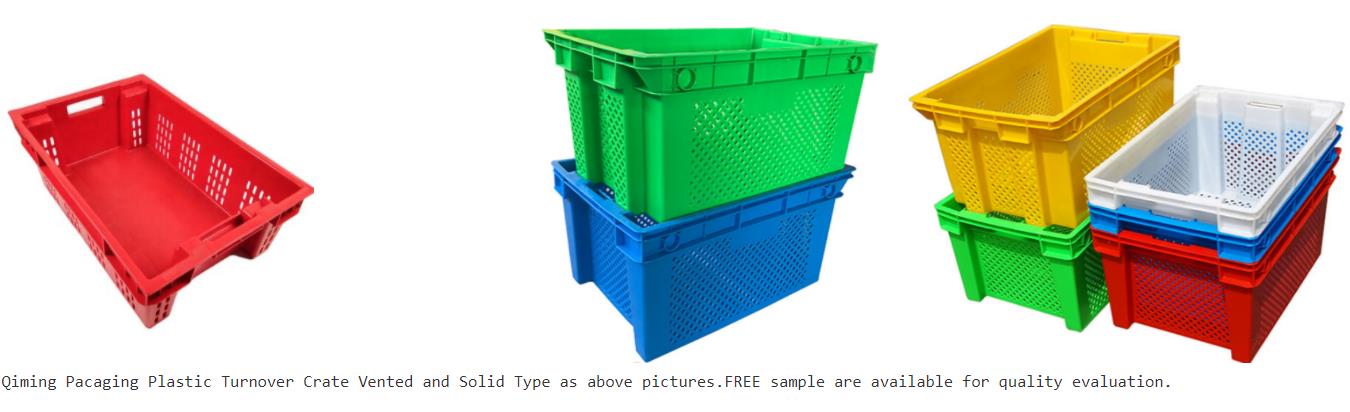 Plastic turnover basket