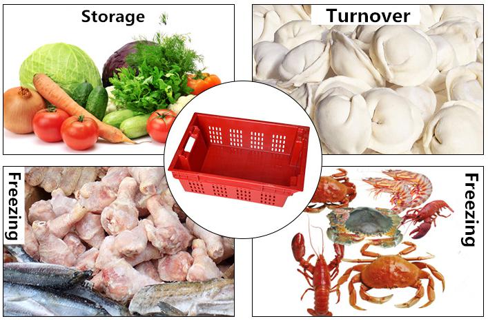 Plastic turnover crate 