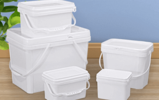 rectangle plastic buckets