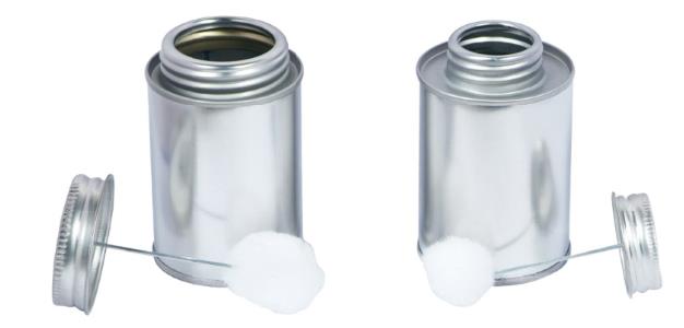 glue tin cans