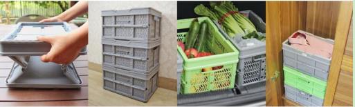 plastic fold crate