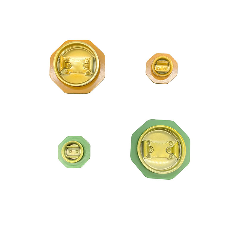 Lacquer coated drum bung cap closures