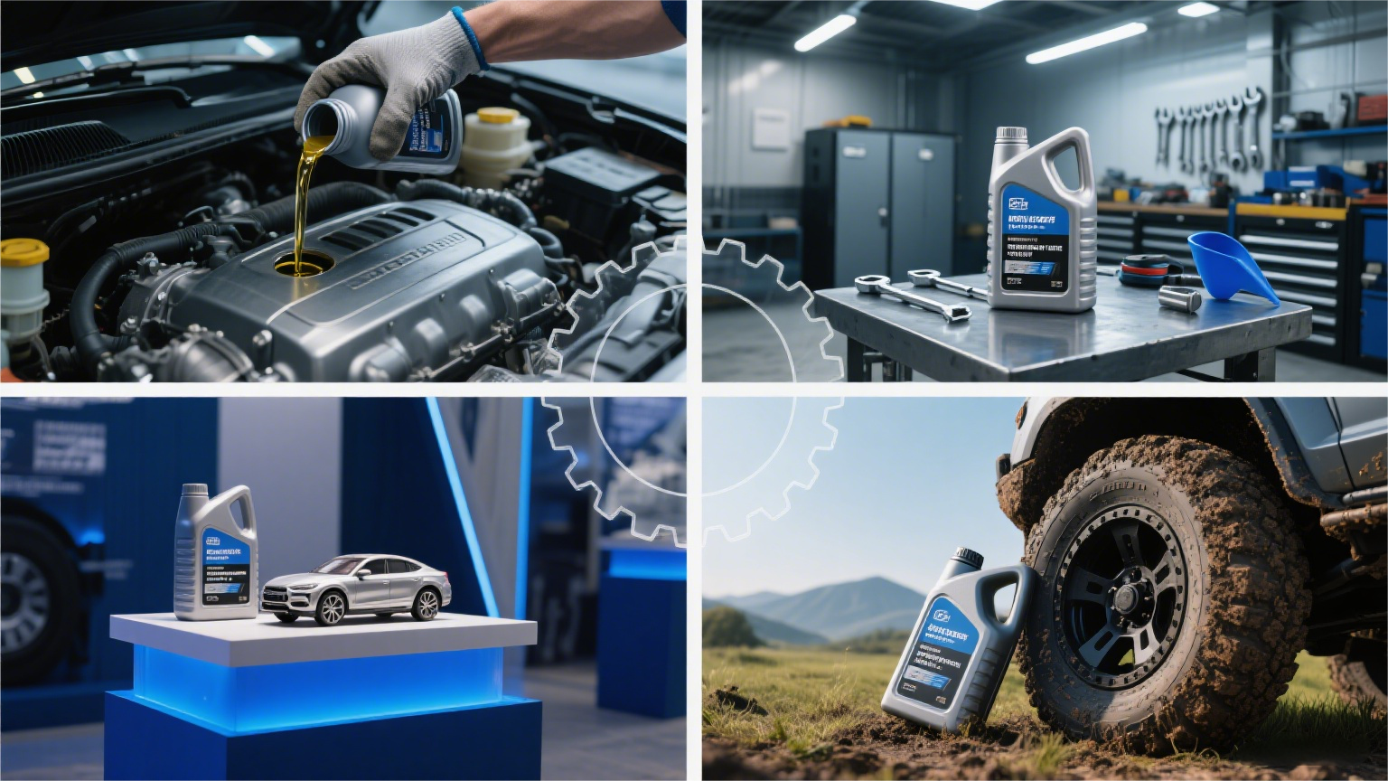 plastic engine oil cans application
